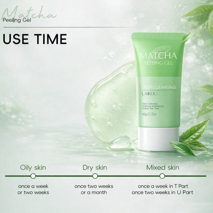 LAIKOU Matcha Exfoliating Exfoliate Peeling Gel Facial Scrub Moisturise  Nourishing Repair Scrubs Face Cream Skin Care